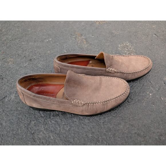 Johnston & Murphy Men's Cresswell Venetian Gray Nubuck Loafer Sz 8 20-9577 - Picture 2 of 8